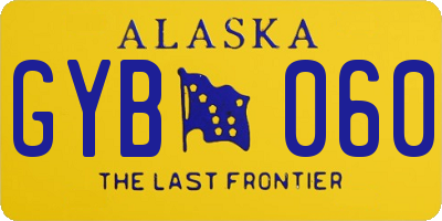 AK license plate GYB060