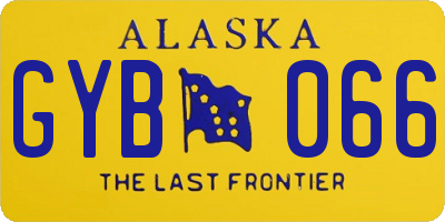 AK license plate GYB066
