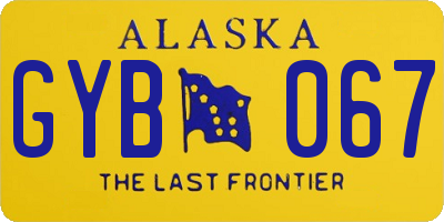 AK license plate GYB067
