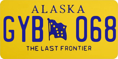 AK license plate GYB068