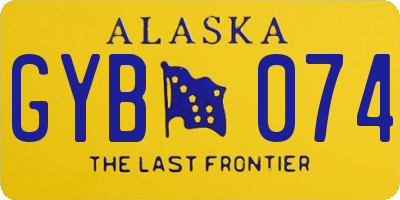 AK license plate GYB074