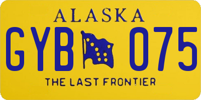 AK license plate GYB075