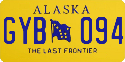 AK license plate GYB094