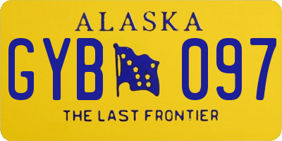 AK license plate GYB097