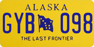 AK license plate GYB098