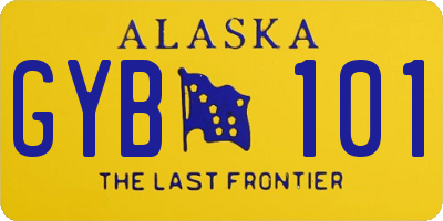 AK license plate GYB101