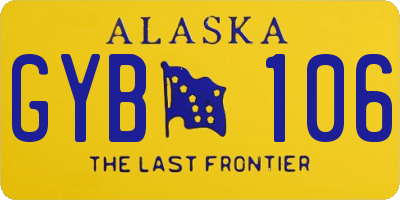 AK license plate GYB106