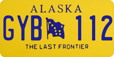 AK license plate GYB112