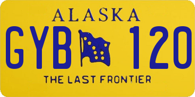 AK license plate GYB120