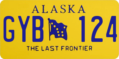 AK license plate GYB124