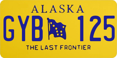 AK license plate GYB125