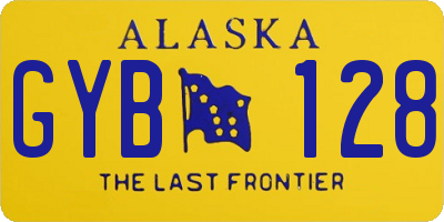 AK license plate GYB128