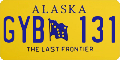 AK license plate GYB131