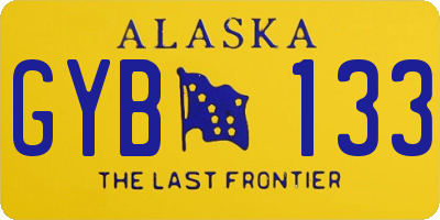 AK license plate GYB133