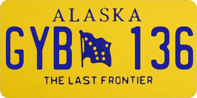 AK license plate GYB136