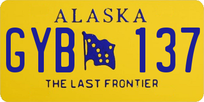 AK license plate GYB137