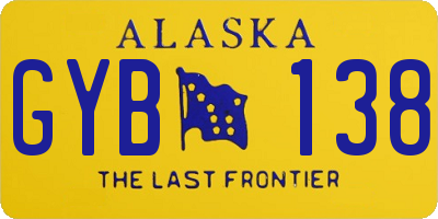 AK license plate GYB138