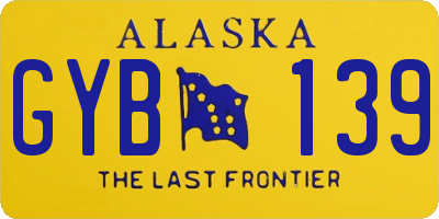 AK license plate GYB139