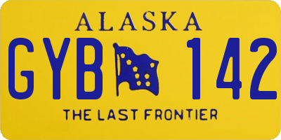 AK license plate GYB142