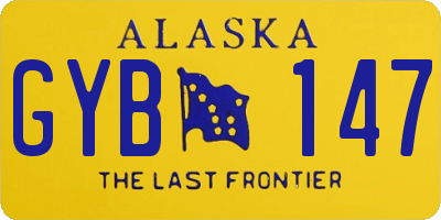 AK license plate GYB147