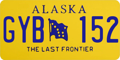 AK license plate GYB152