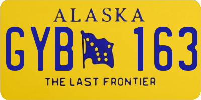 AK license plate GYB163