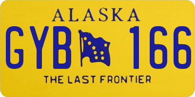 AK license plate GYB166