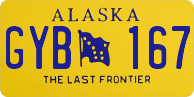 AK license plate GYB167