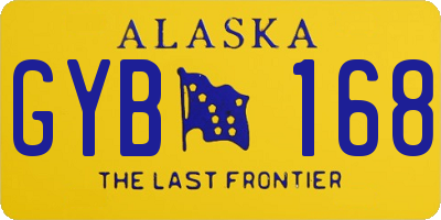 AK license plate GYB168