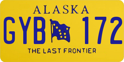 AK license plate GYB172