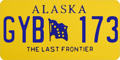 AK license plate GYB173