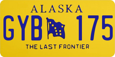 AK license plate GYB175