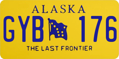 AK license plate GYB176