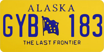 AK license plate GYB183