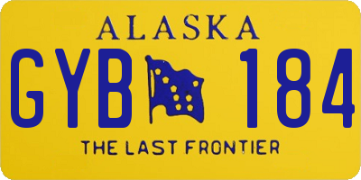 AK license plate GYB184