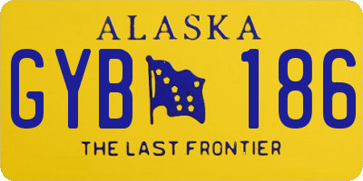 AK license plate GYB186