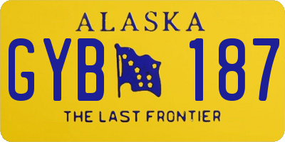 AK license plate GYB187