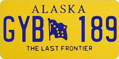 AK license plate GYB189