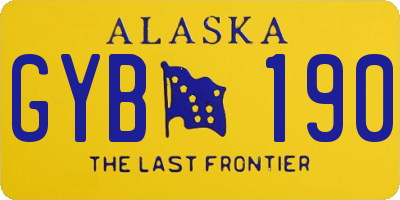 AK license plate GYB190