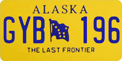 AK license plate GYB196