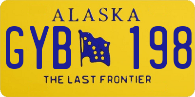 AK license plate GYB198