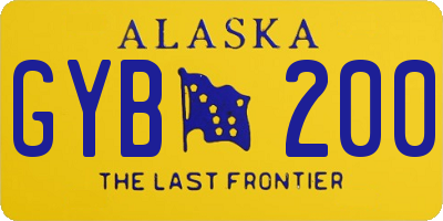 AK license plate GYB200