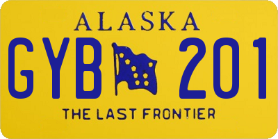 AK license plate GYB201