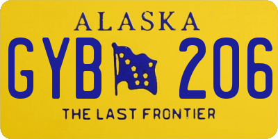 AK license plate GYB206