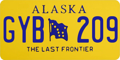 AK license plate GYB209