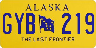 AK license plate GYB219