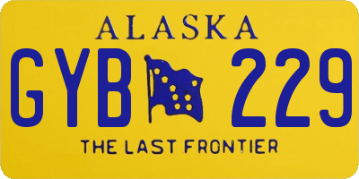 AK license plate GYB229