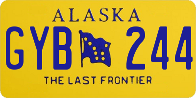 AK license plate GYB244