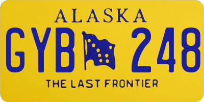 AK license plate GYB248