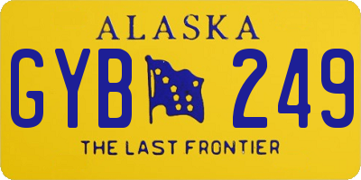 AK license plate GYB249